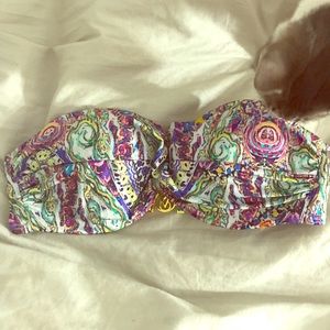 Brand New VS bikini top never worn strapless